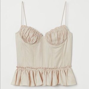Brock Collection X H&M Corset Peplum Top